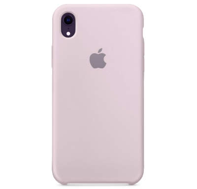 Чехол Silicone Case для iPhone XR Бело-лиловый