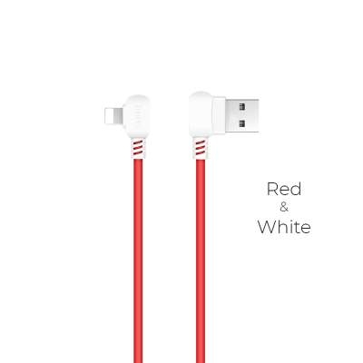 Кабель Lightning HOCO X19 Enjoy red&white