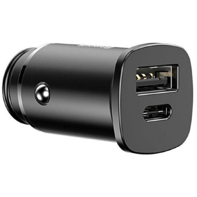 АЗУ Baseus Square metal A+C 30W PPS Car Charger CCALL-AS01 (Black)