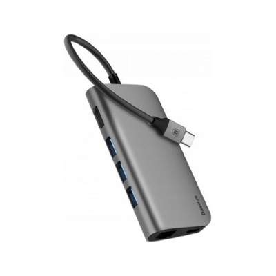 USB разветвитель с выходом Type-C Baseus ACBOOK2-0G dark grey
