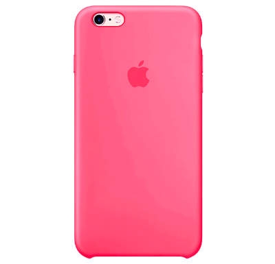 Чехол Silicone Case для iPhone 6/6S Plus Ярко-розовый