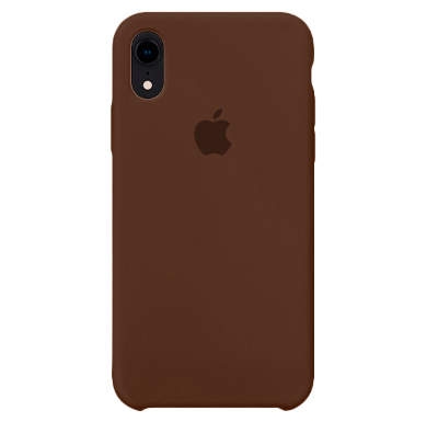 Чехол Silicone Case для iPhone XR Коричневый
