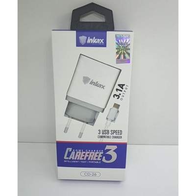 СЗУ + кабель Micro inkax CD-26 5V/3.1A 3USB (white)