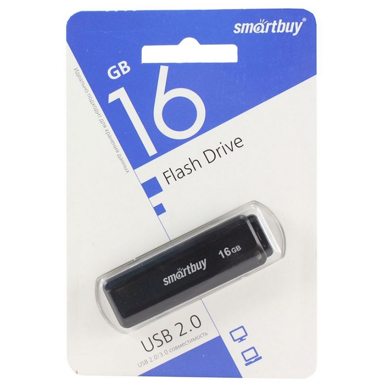 Флешка 16Gb SmartBuy USB 2.0