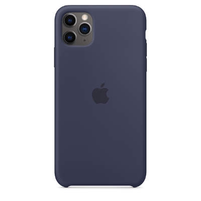 Чехол Silicon Case для iPhone 11 Pro Max темно-синий