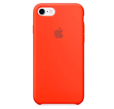 Чехол Silicone Case для iPhone 7/8 Морковно-оранжевый