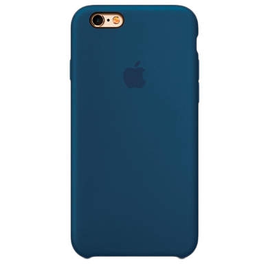 Чехол Silicone Case для iPhone 6/6S Лазурно-серый