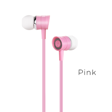 Наушники HOCO M37 pleasant sound universal с микрофоном pink