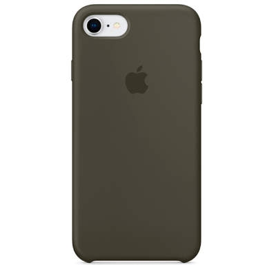 Чехол Silicone Case для iPhone 7/8 Оливковый
